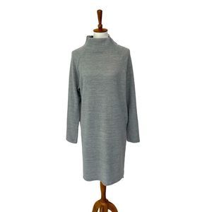 Cherish gray super soft mock neck long sleeve sweater dress large